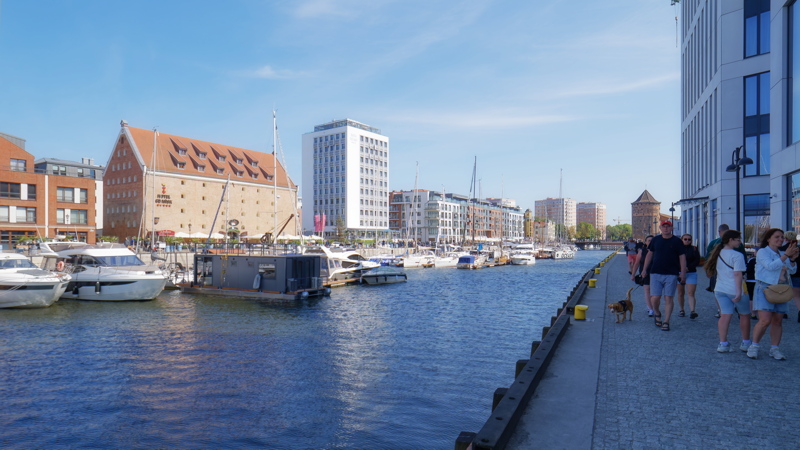 25 View of the Gdansk Marina on the Motlawa River in Poland